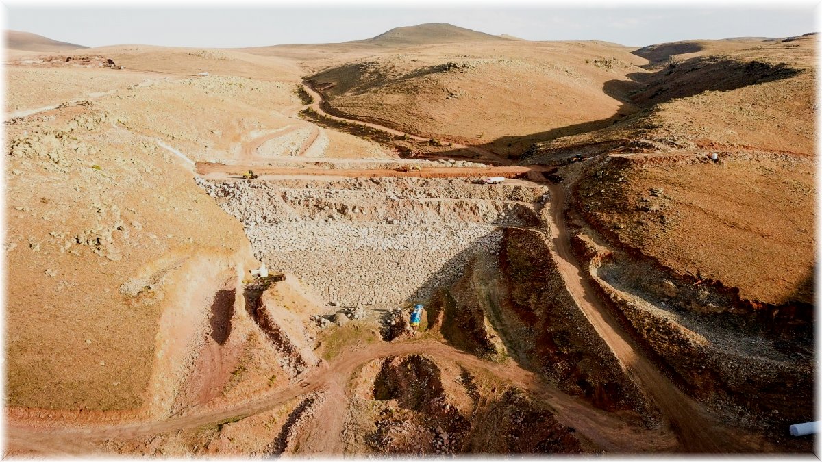 Erzurum Köşk Barajı’nda çalışmalar aralıksız devam ediyor