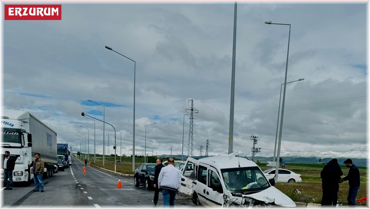 Erzurum kuzey çevre yolunda kaza; 6 yaralı