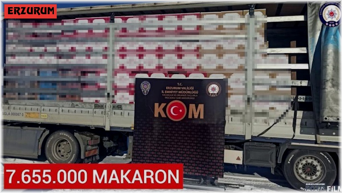 Erzurum merkezli 3 ilde sigara kaçakçılığı operasyonu