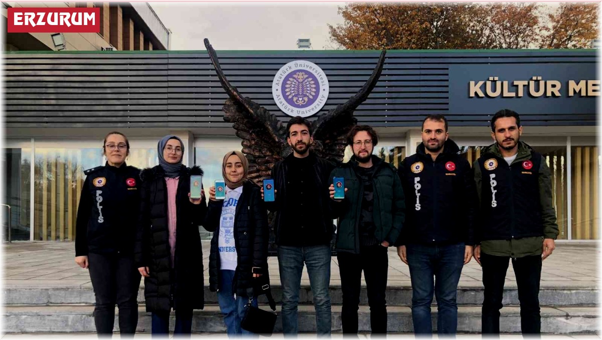 Erzurum Narkotik Suçlarla Mücadele şube ekipleri, gençler için sahada