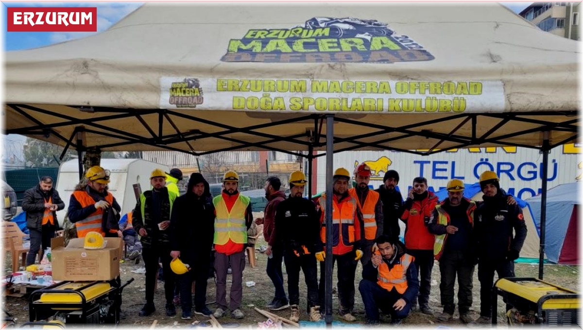 Erzurum offroad ekipleri depremzedeler için seferber oldu