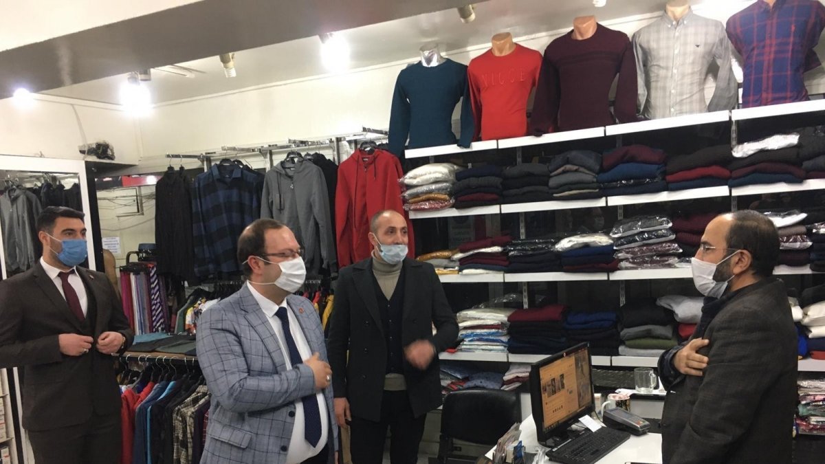 Erzurum Refah'tan esnaf turu