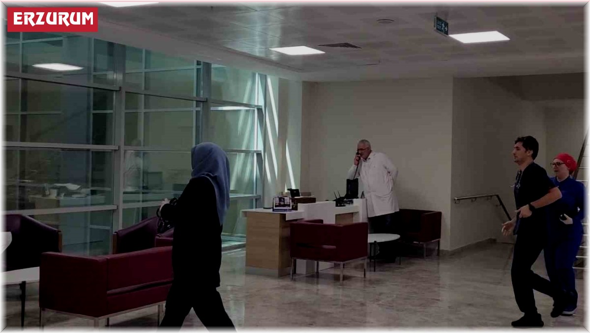 Erzurum Şehir Hastanesi'nde mavi kod tatbikatı