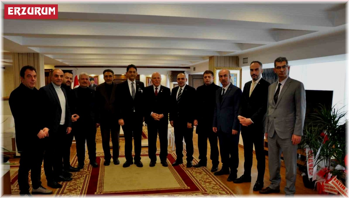 Erzurum Ticaret Borsası yönetiminden Başkan Sekmen'e ziyaret