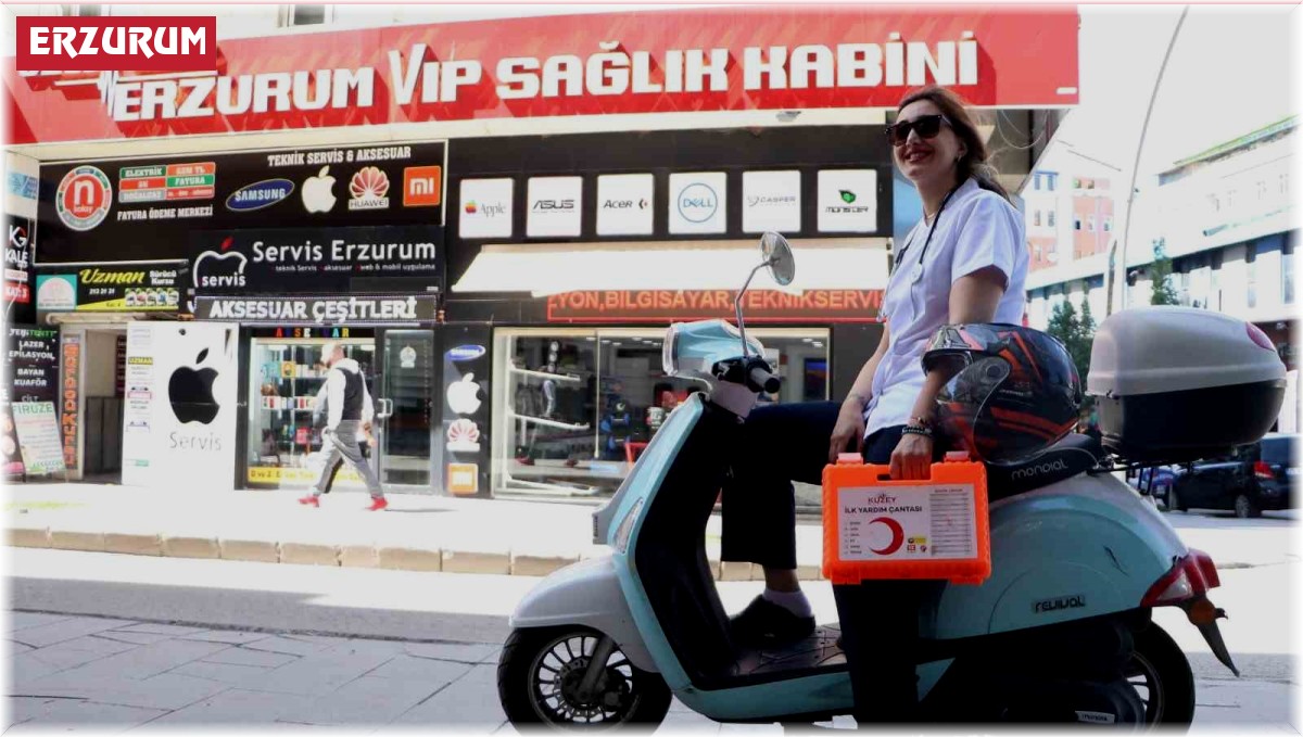 Erzurum'un ilk sağlık kabinini kurdu