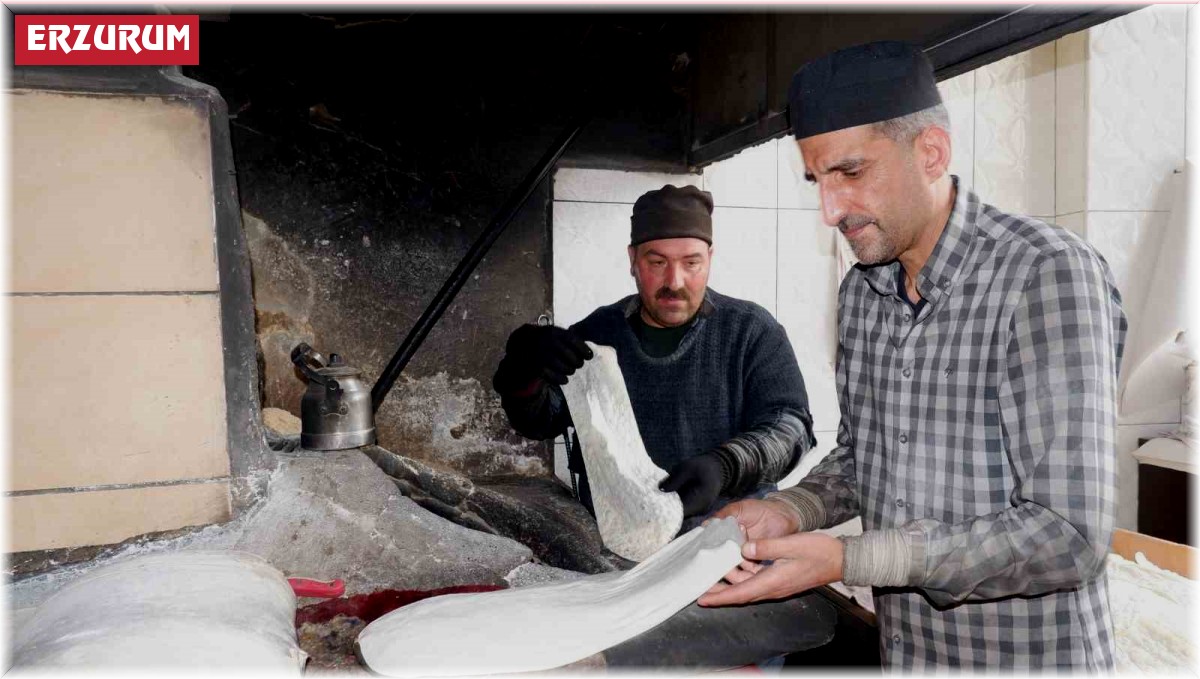 Erzurum'un vazgeçilmez lezzeti: Lavaş ekmeği