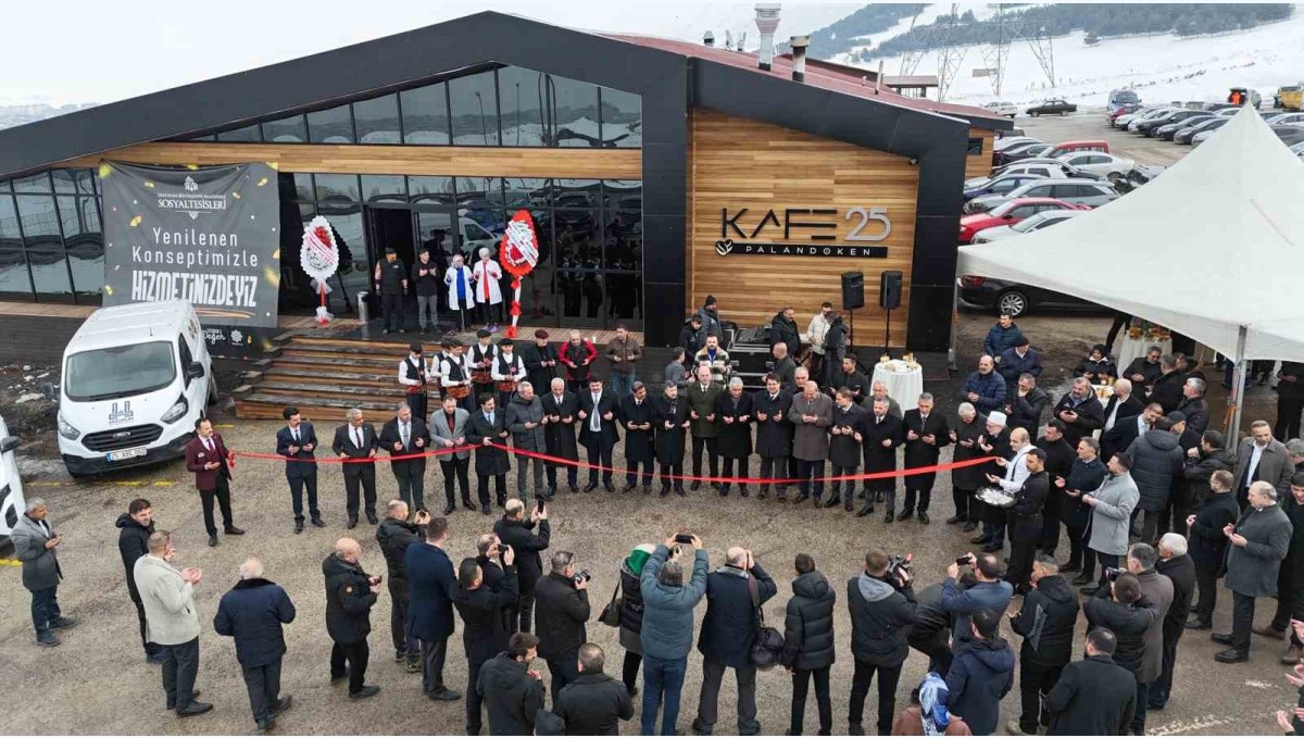 Erzurum'un yeni gözde mekânı: Palandöken kafe 25 açıldı