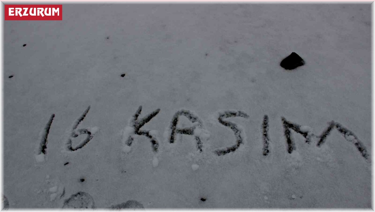 Erzurum'un yüksek kesimleri beyaza büründü