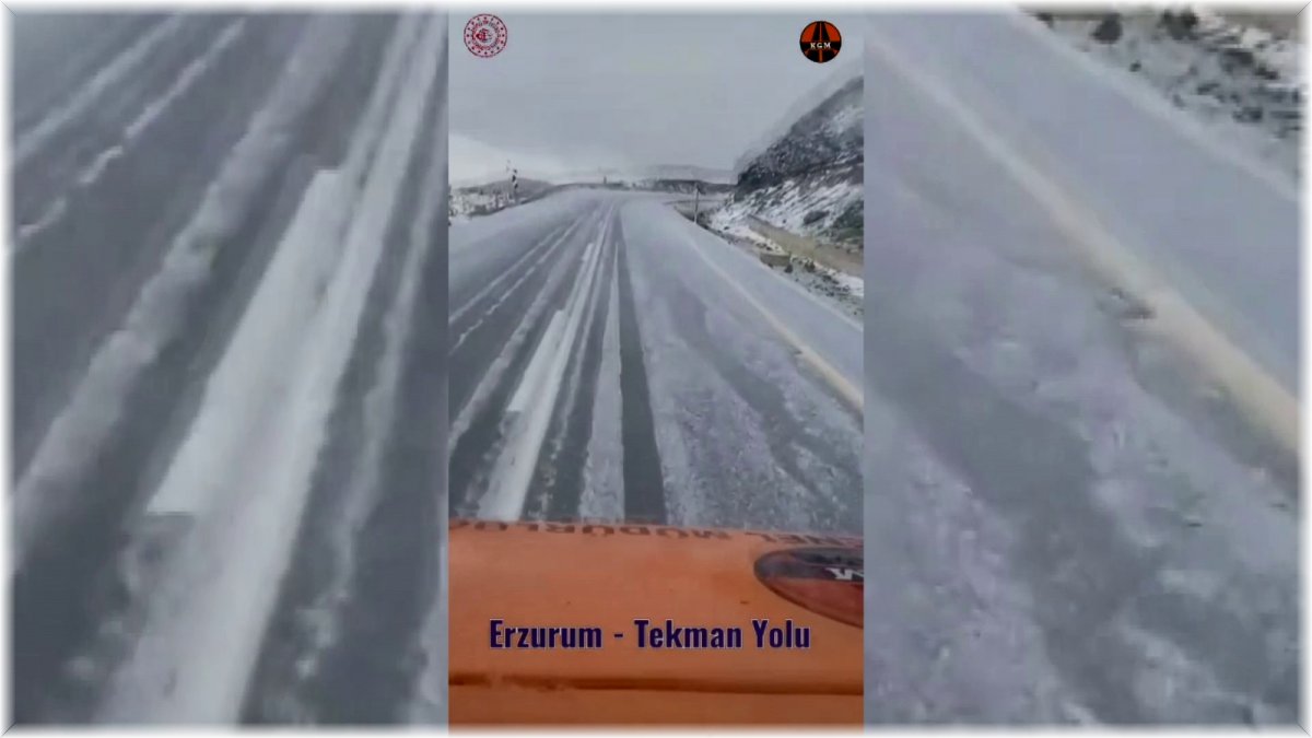 Erzurum’a mevsimin ilk karı Eylül ayında düştü