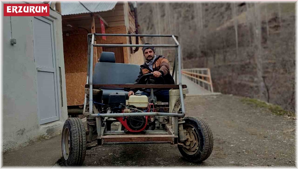 Erzurumlu gencin aracı göz dolduruyor