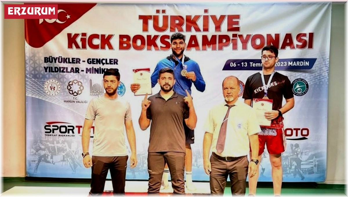 Erzurumlu Kick Boksçular madalyaları topladı