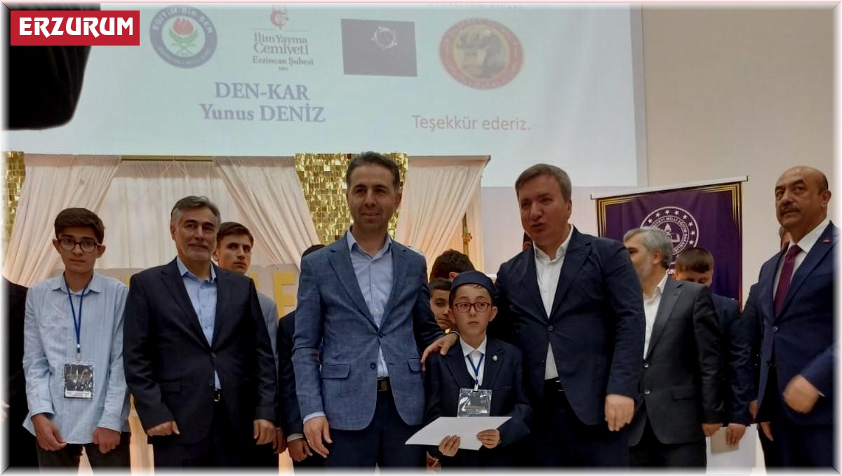 Erzurumlu minik hafız bölge birincisi oldu