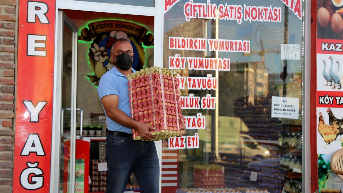 Erzurumlu üreticiden Kovid-19 sürecinde "askıda yumurta" uygulaması