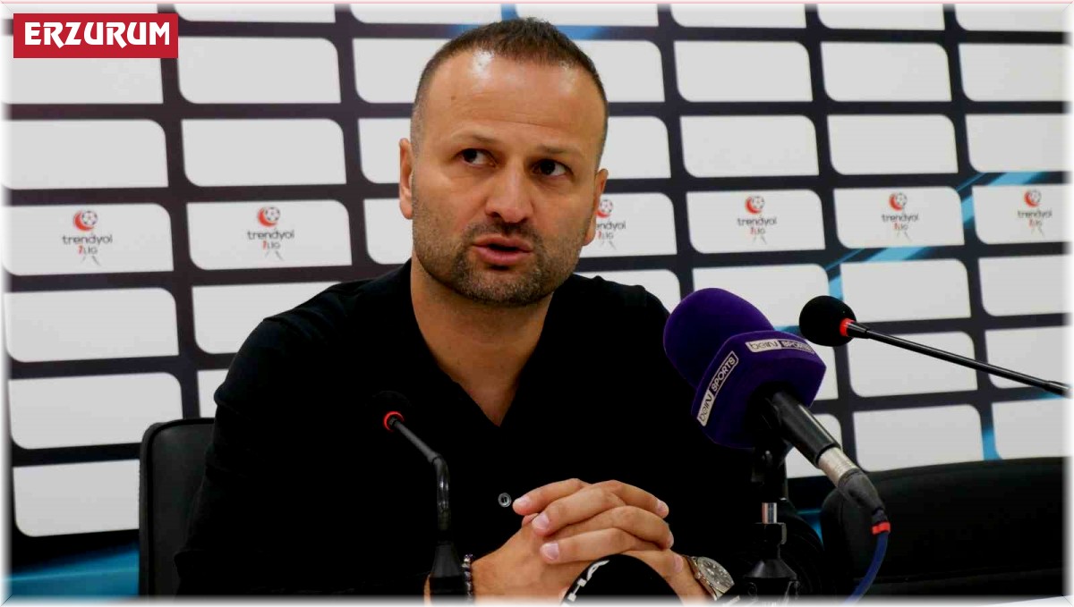 Erzurumspor Teknik Direktörü Kutlu: "Kazanmayı çok istedik ama olmadı"