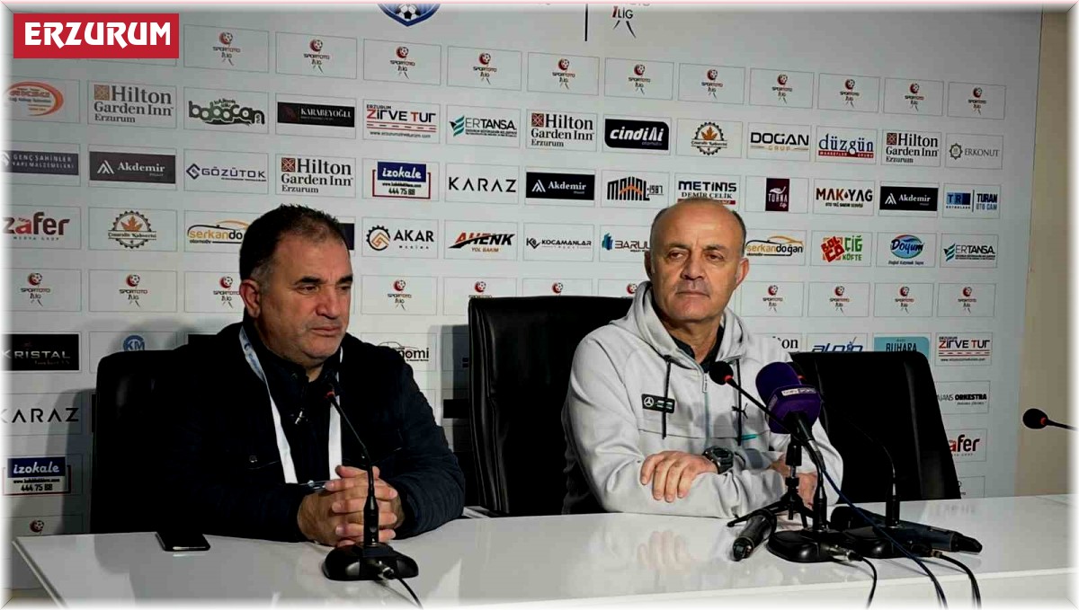 Erzurumspor - Tuzlaspor maçının ardından