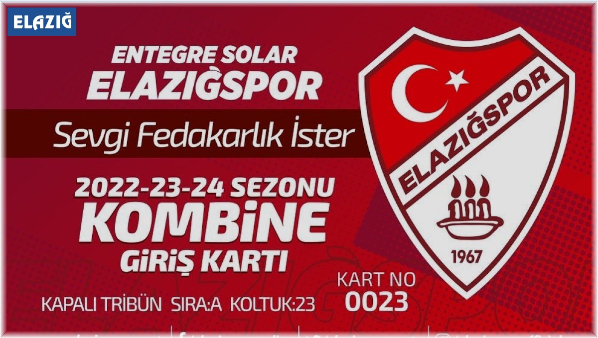 ES Elazığspor'dan kombine bilet kampanyası