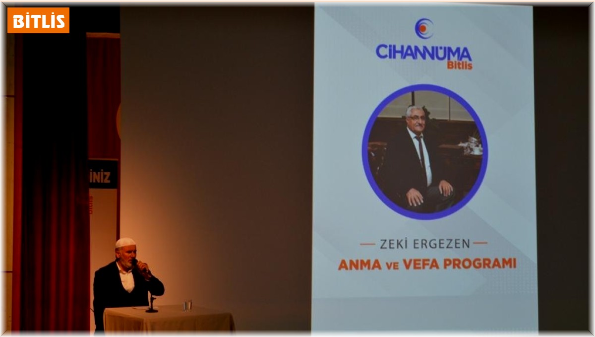 Eski bakan Zeki Ergezen için anma ve vefa programı düzenlendi