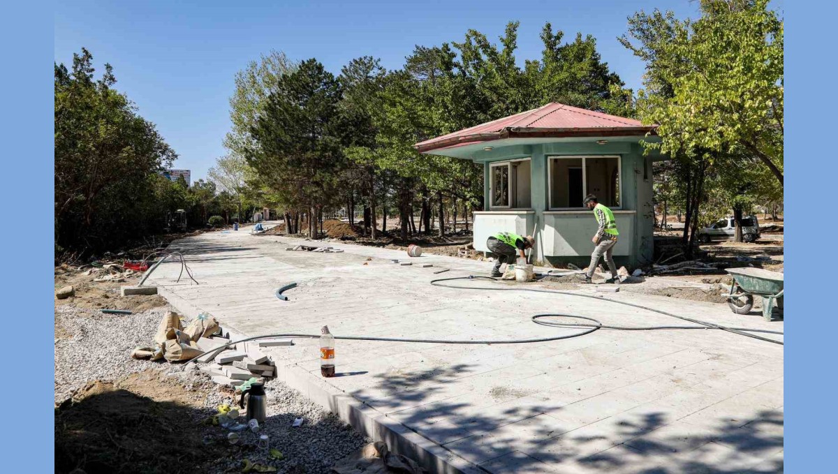 Eski DSİ yerleşkesinde millet bahçesi yapımı devam ediyor