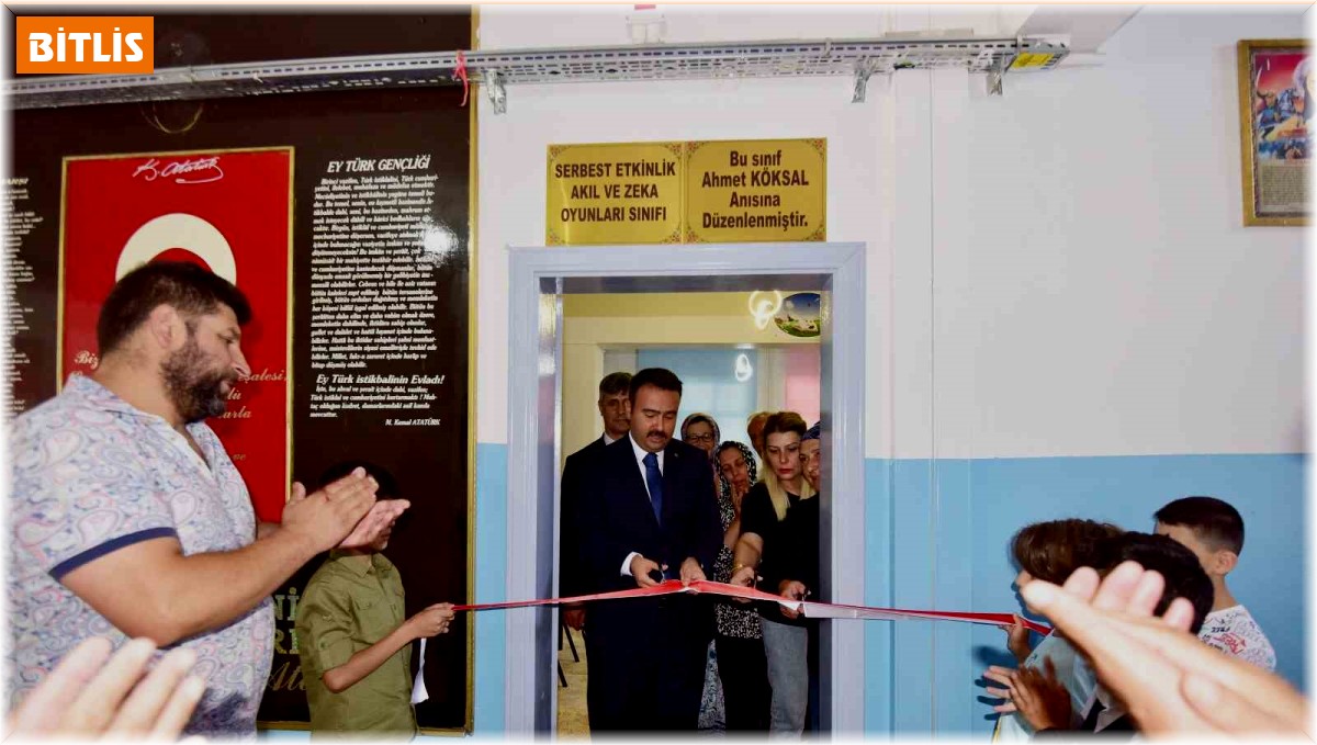 Eski Yargıtay üyesi Ahmet Köksal'ın anısına akıl ve zeka oyunları sınıfı oluşturuldu