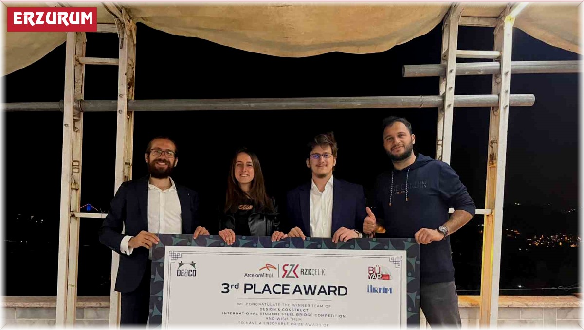 ETÜ'lü öğrenciler uluslararası çelik köprü yarışmasında 3. oldu