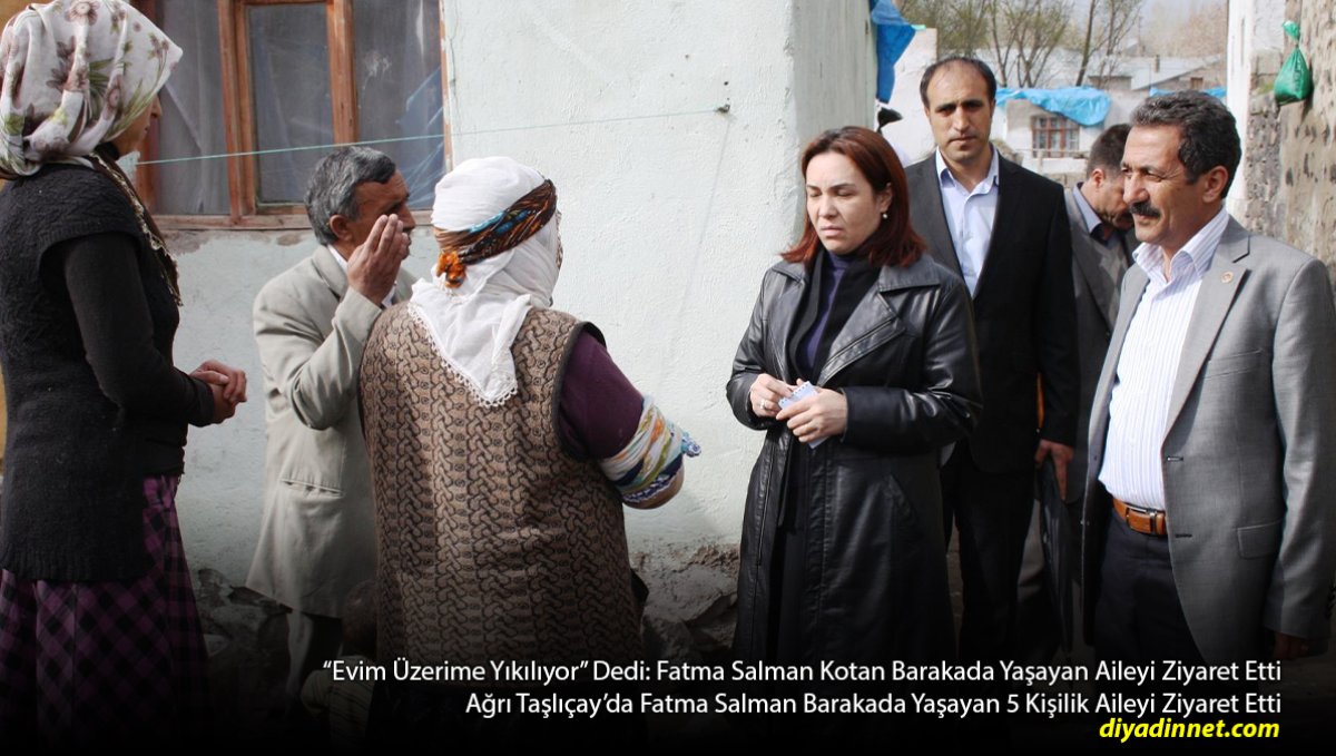 "Evim Üzerime Yıkılıyor" Dedi: Fatma Salman Kotan Barakada Yaşayan Aileyi Ziyaret Etti
