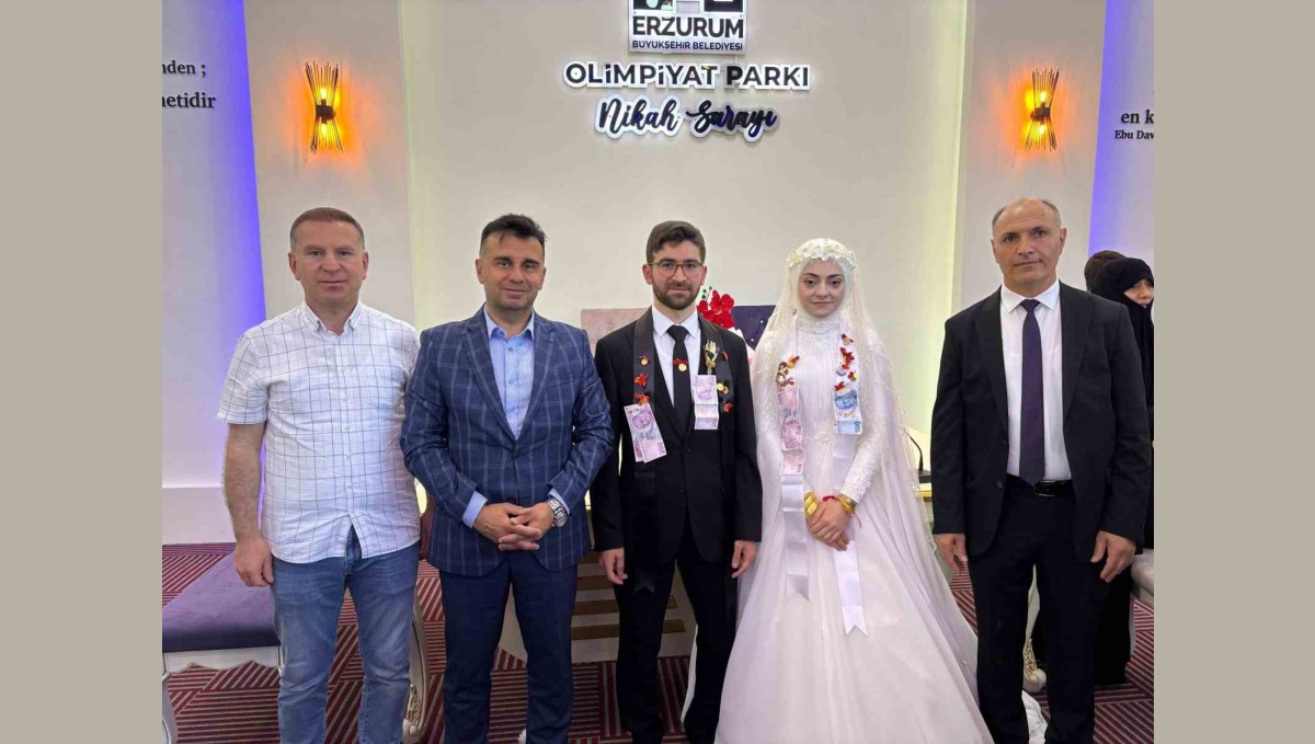 "Evlenecek gençlerin desteklenmesi" Projesi kapsamında 375'nci çift mutluluğa "evet" dedi