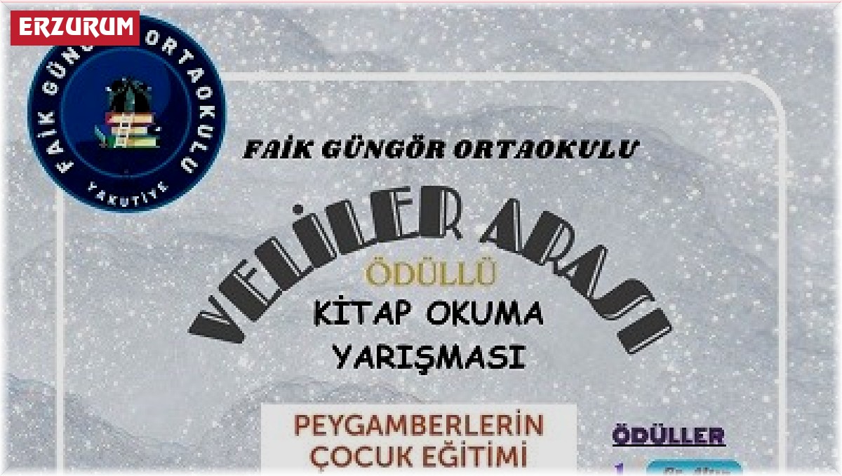 Faik Güngör Ortaokulu'nda, veliler arası ödüllü kitap okuma yarışması