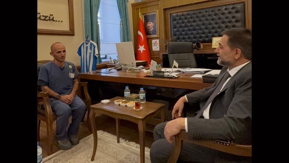 Fenomen çobandan Başkan Uçar'a çat kapı ziyaret