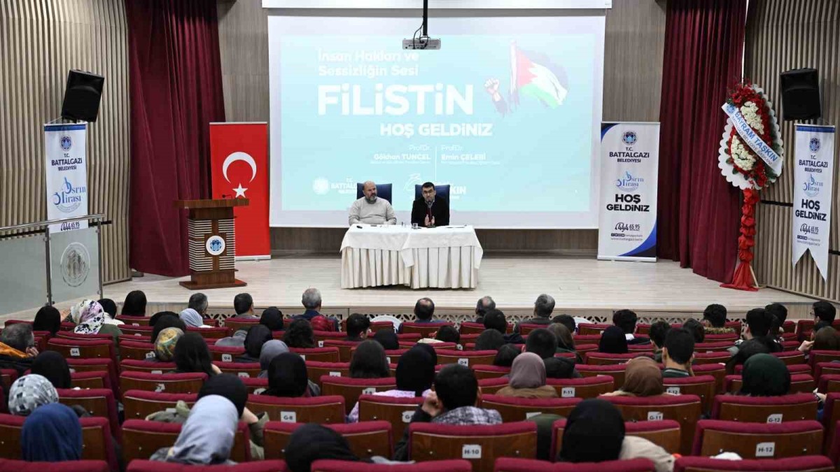 Filistin'in sessiz çığlığı Battalgazi'de yankılandı