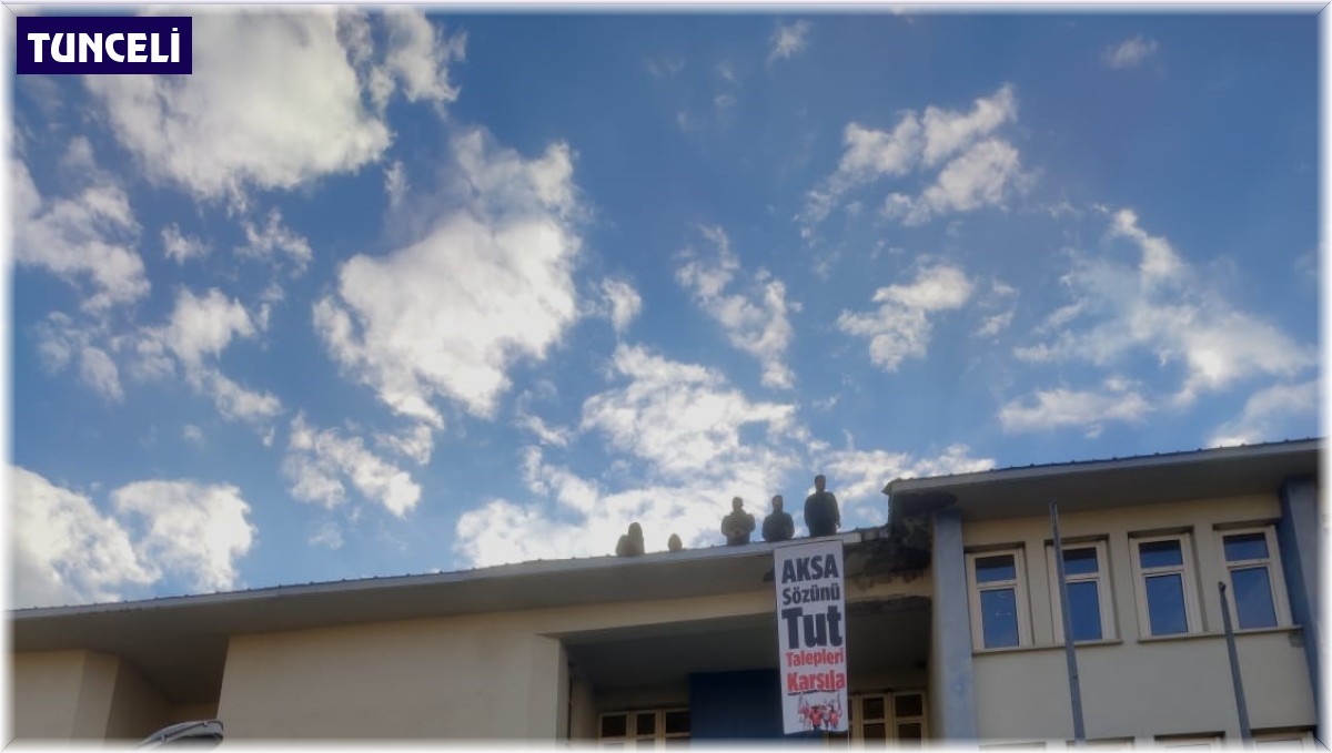 Fırat EDAŞ çalışanları, kurumun çatısına çıktı