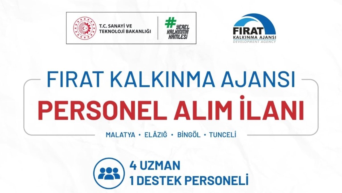 Fırat Kalkınma Ajansı personel alımı başvuruları başladı