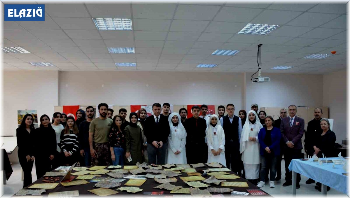 Fırat Üniversitesinde 18 Mart Çanakkale Zaferi sergisi açıldı