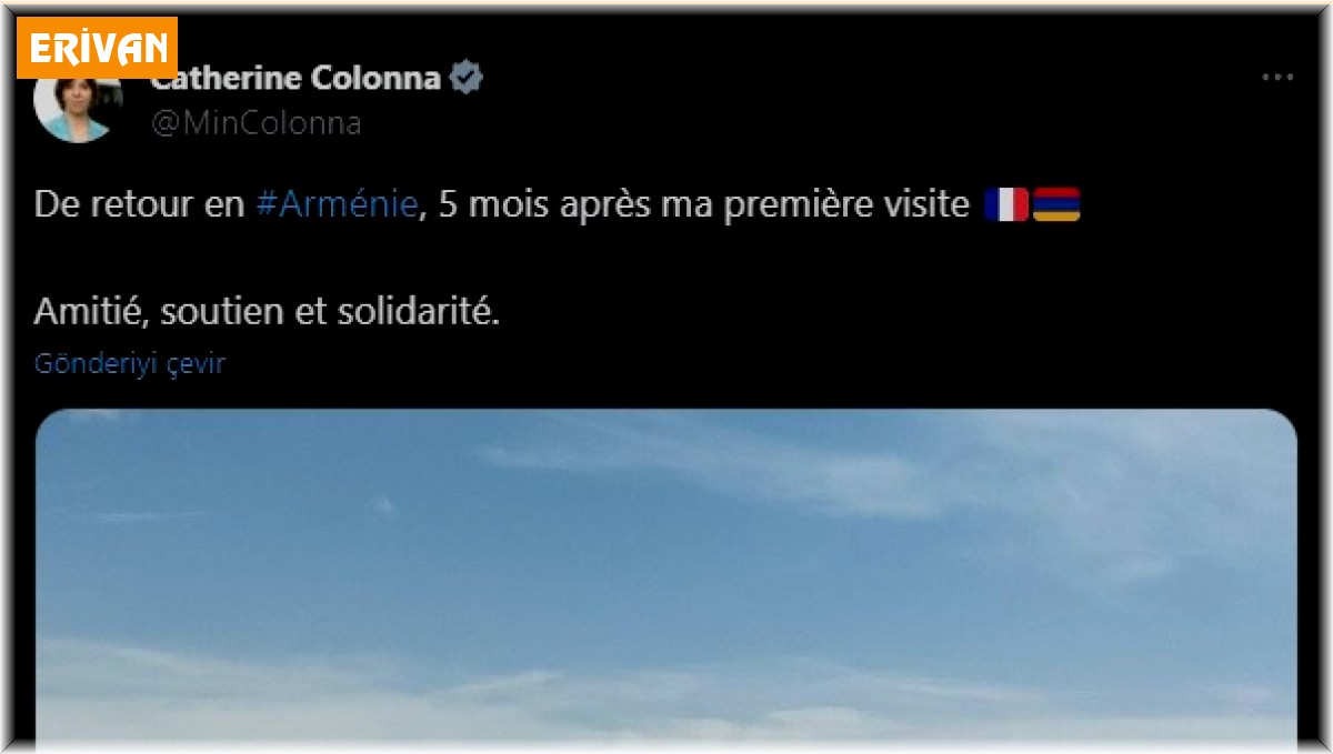 Fransa Dışişleri Bakanı Colonna: 'Fransa, savunmasını sağlayabilmesi için askeri teçhizatın Ermenistan'a teslim edilmesi konusunda anlaşmaya vardı'