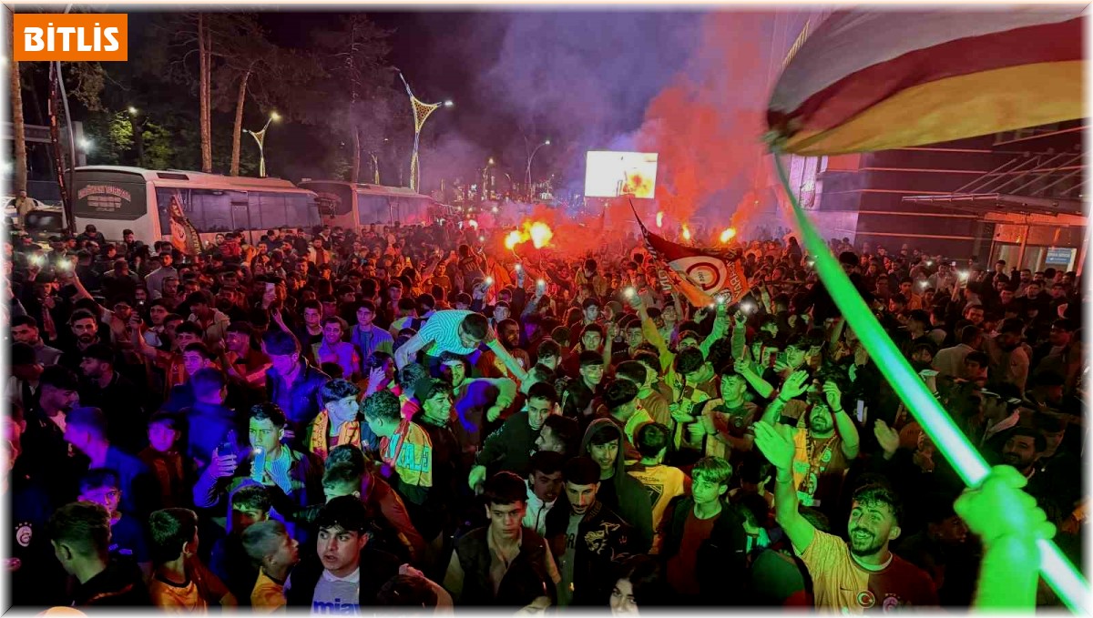 Galatasaray'ın şampiyonluğu Tatvan'da coşkuyla kutlandı