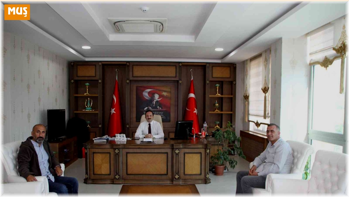 Gazetecilerden Kaymakam Bayram'a ziyaret