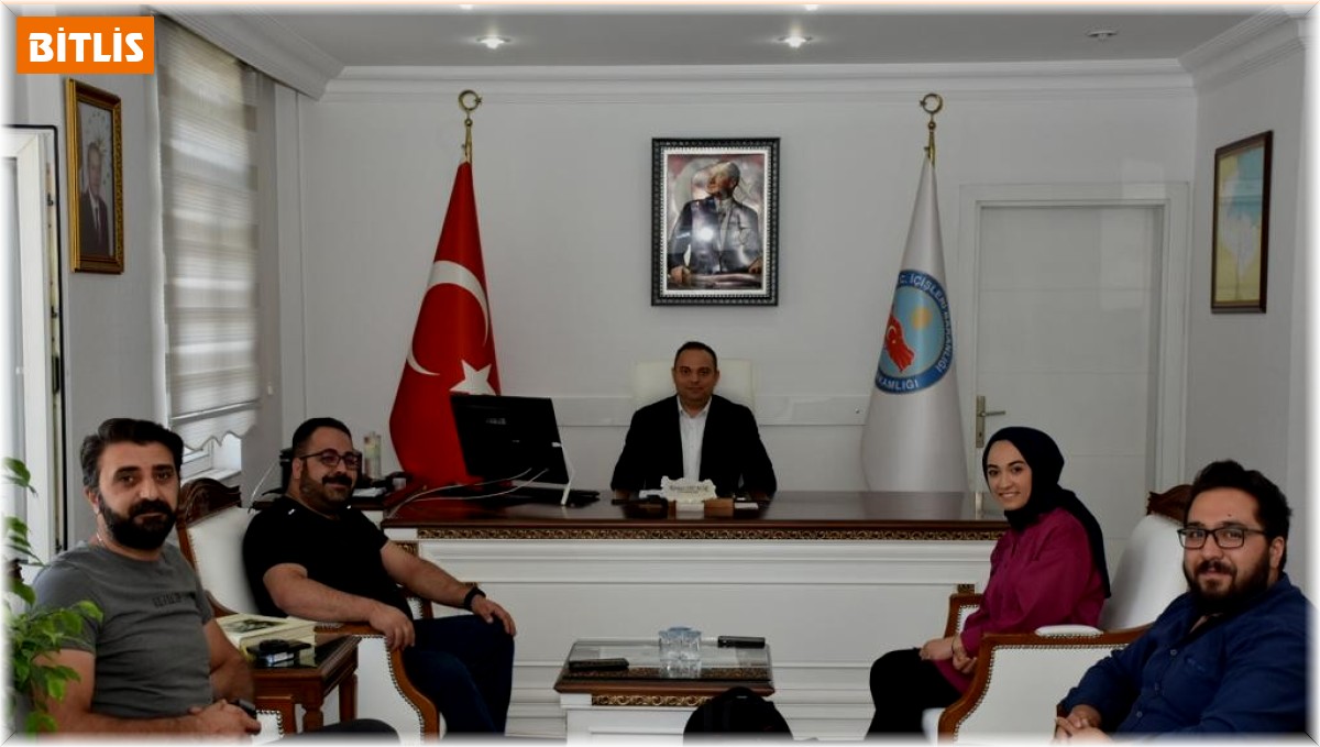 Gazetecilerden Kaymakam Demir'e ziyaret