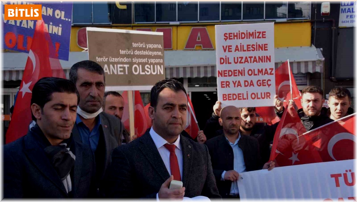 Gaziler ve Şehit Aileleri Vakfı HDP önünde basın açıklaması yaptı