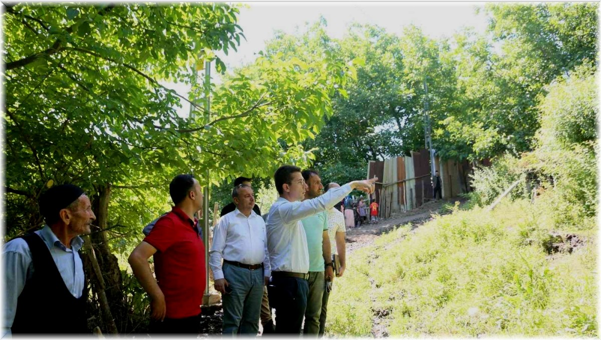 Genç Kaymakamı Kaptanoğlu, çalışmaları inceledi