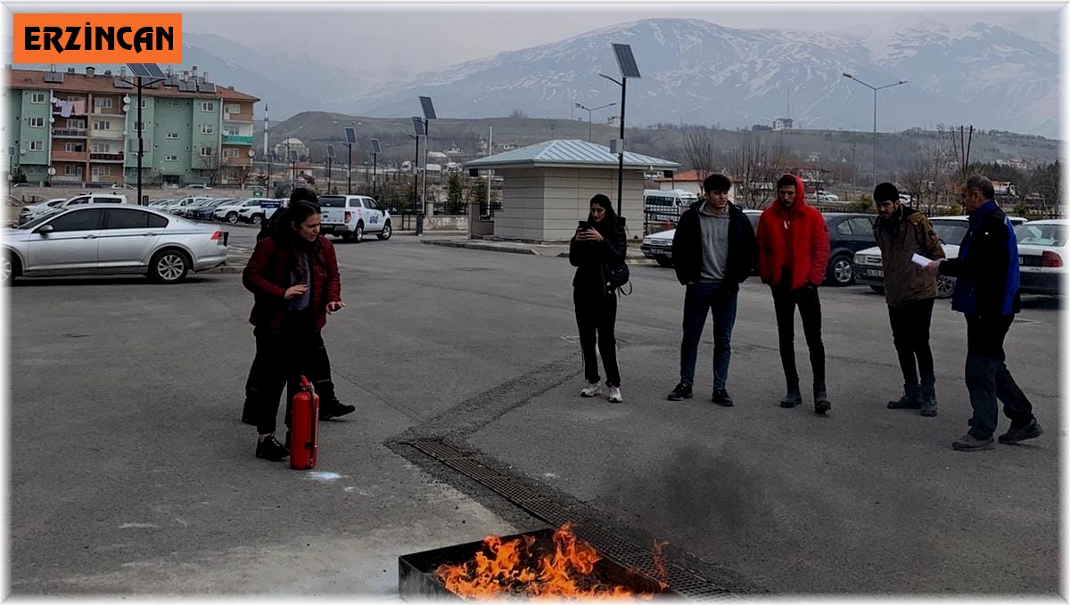 Genç sporculara yangın eğitimi