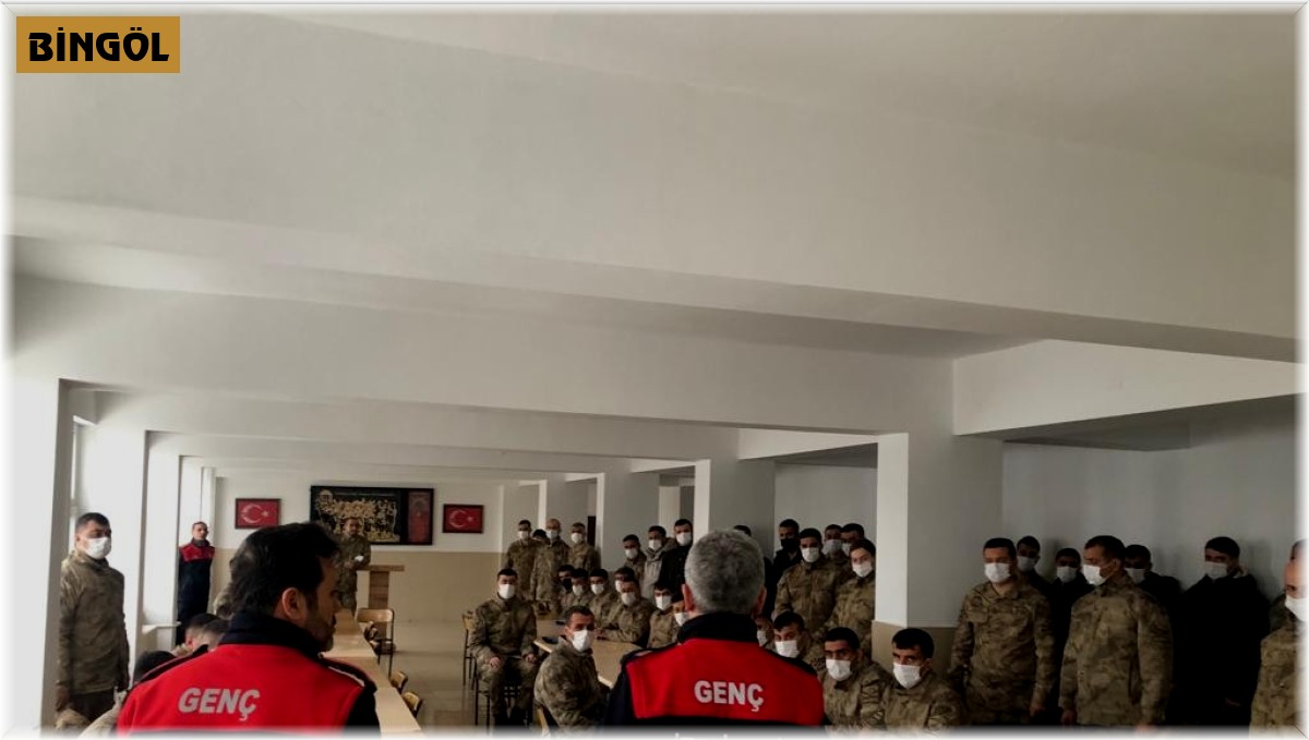 Genç'te jandarma personeline yönelik yangın tatbikatı