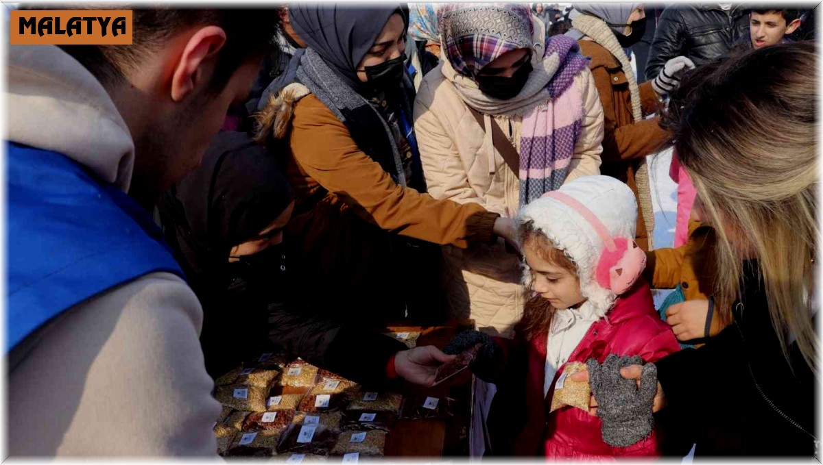 Gençler karda hayvanları unutmadı