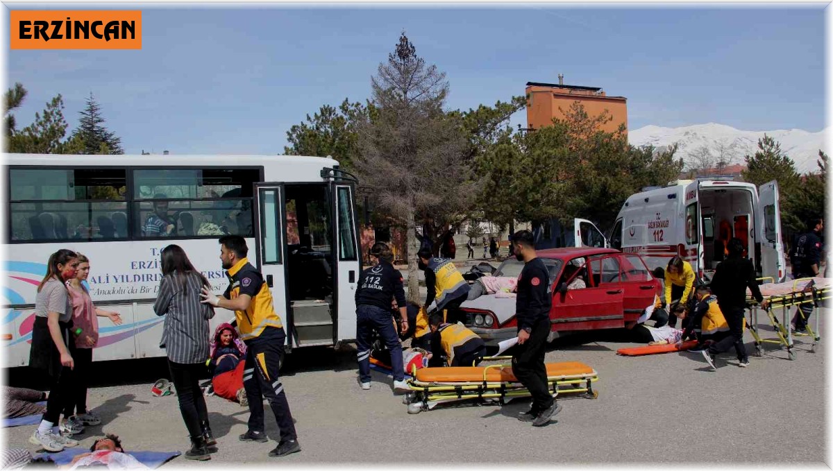 Gerçeği aratmayan "triaj" tatbikatı