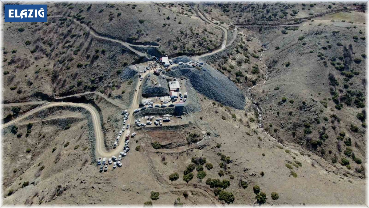 Göçüğün yaşandığı Bilfer Madencilik'e ait alan dron ile görüntülendi