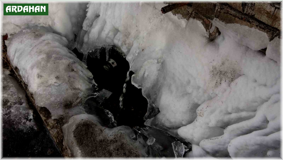 Göle eksi 21,3 derece: Araçlar soğuktan çalışmadı