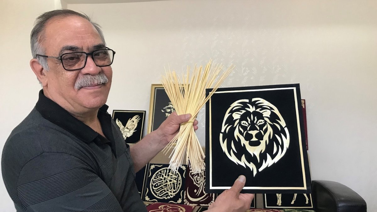 Görenler, ekin sapı olduğuna inanamıyor, sapı sanata dönüşüyor