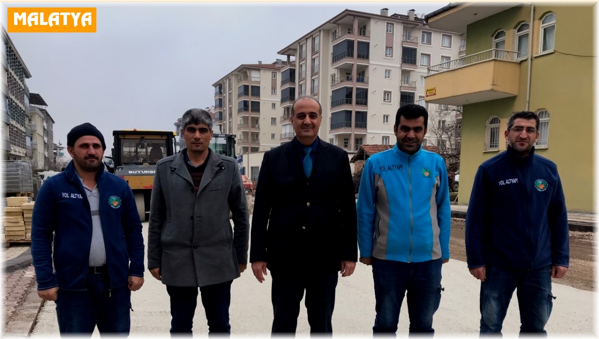 Göztepe'de yolların standardı yükseltiliyor