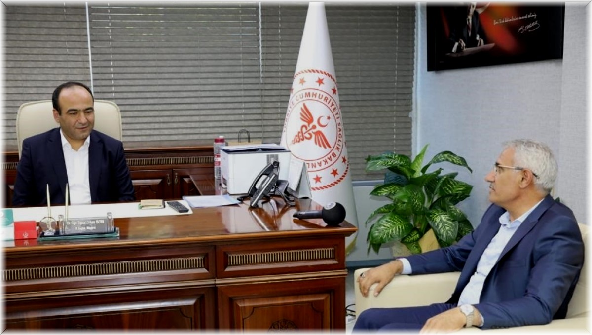 Güder'den İl Sağlık Müdürü Berk'e hayırlı olsun ziyareti