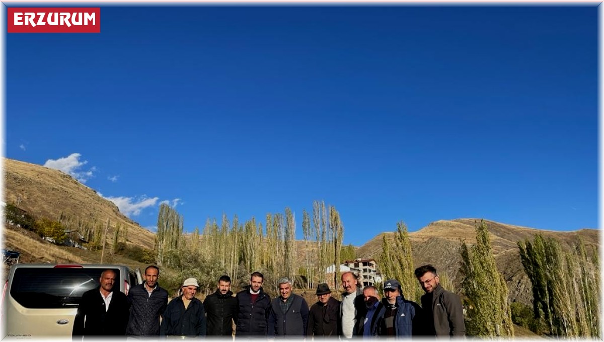 Gurbette yaşayan İspir ve Pazaryolu'lardan hemşerilerine ceviz ve badem tohumu desteği