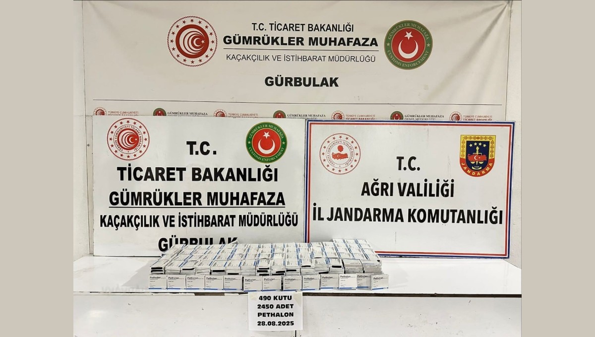 Gürbulak'ta 2 bin 450 adet uyuşturucu hap ele geçirildi