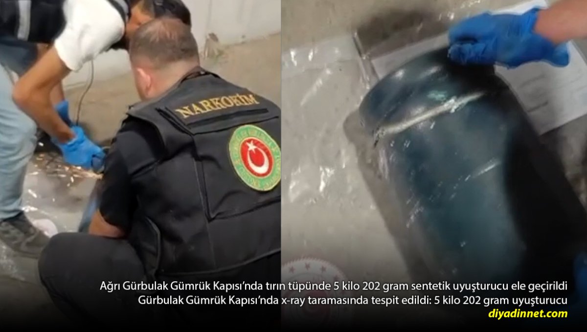 Gürbulak'ta X-Ray Alarm Verdi: Tüpe Gizlenmiş 5 Kilo 202 Gram Uyuşturucu Ele Geçirildi
